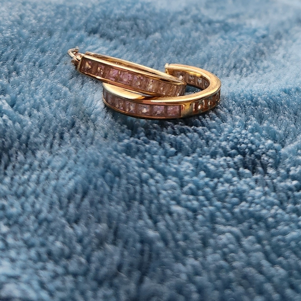 14kt Gold Hoop Earrings - Picture 3 of 10